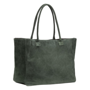 Borsa Annagrazia Shopper Donna. Vera pelle scamosciata.