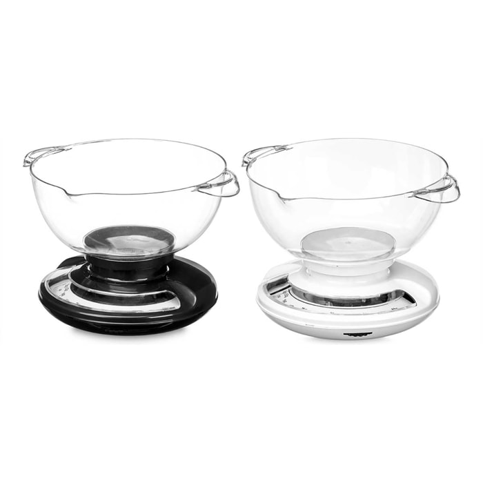 BILANCIA 5KG CONTENITORE 2000ML VERSATORE TONDO colore casuale