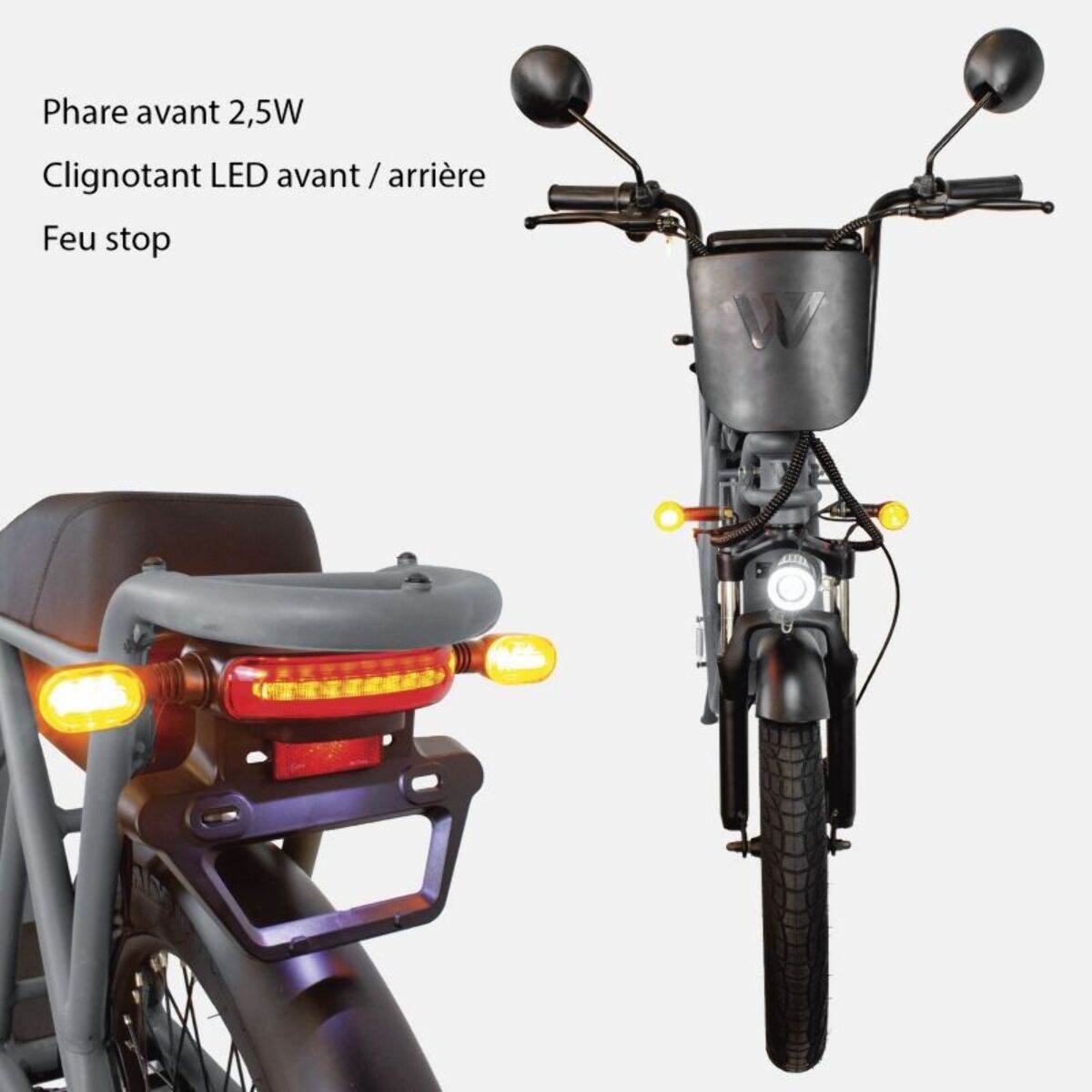 Draisienne électrique WISPEED WIMOB Plus Gris - Homologué