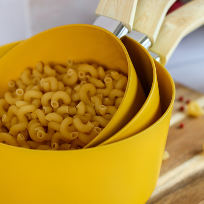 Casserole en revêtement céramique 20cm jaune - tous feux COLORAMA