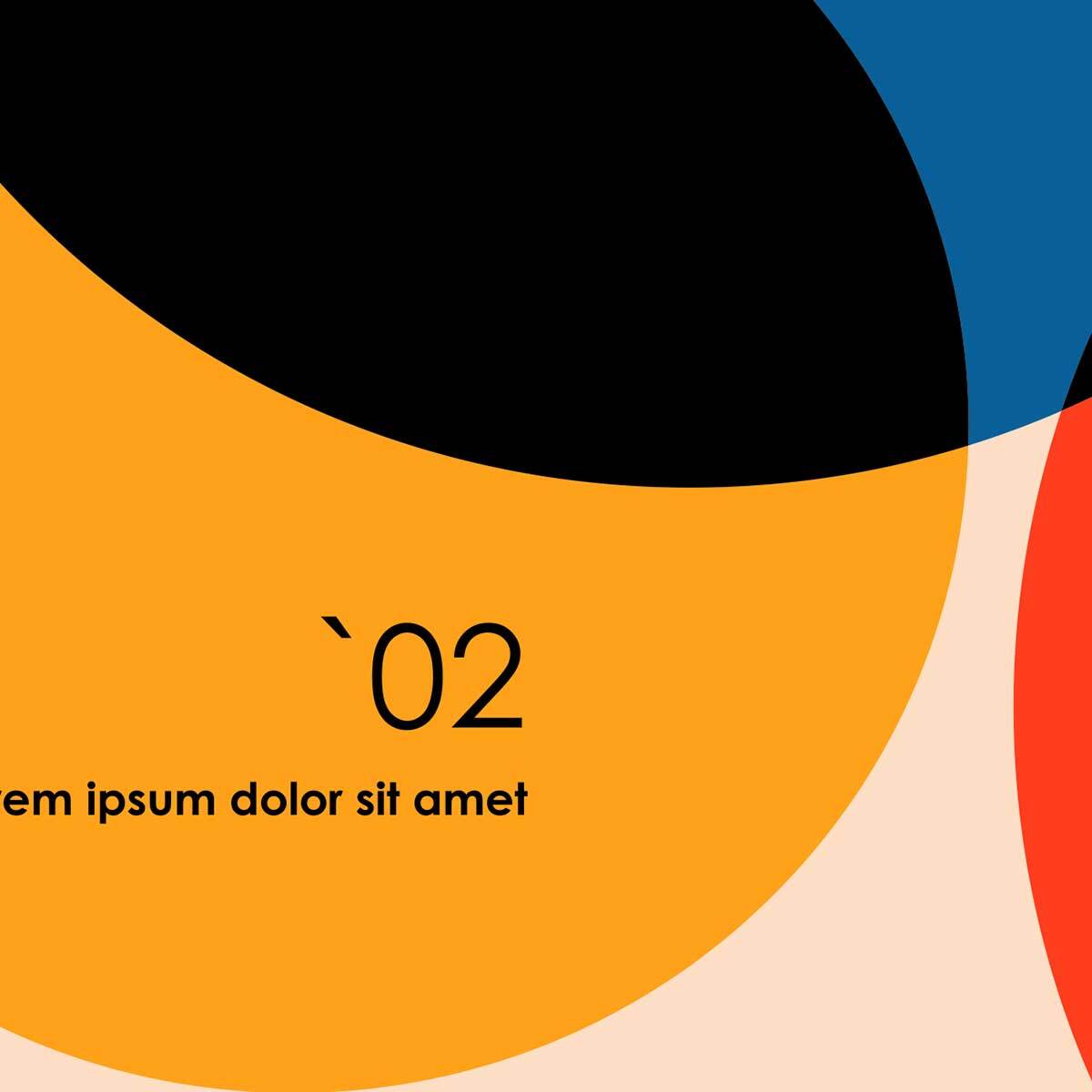 Tableau postmodernisme cercles graphiques modernes Toile imprimée