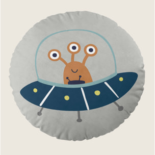 Cool Kids - Cojín Redondo Estampado - Con Relleno - 100% Algodón - Neil