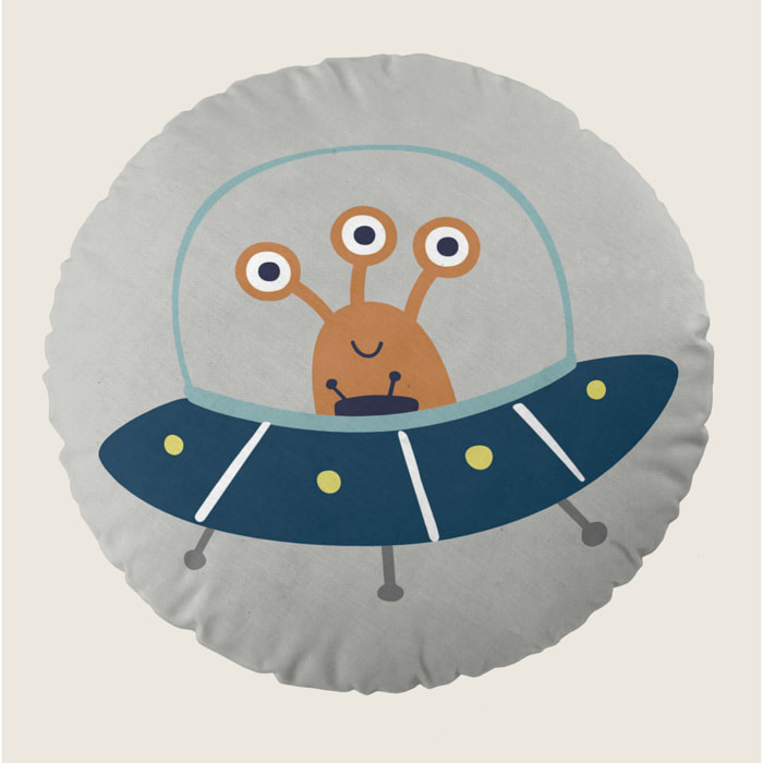 Cool Kids - Cojín Redondo Estampado - Con Relleno - 100% Algodón - Neil