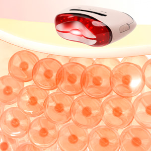 Dispositivo antiedad con 6 modos: calor, frío, LED, láser, EMS y vibración.