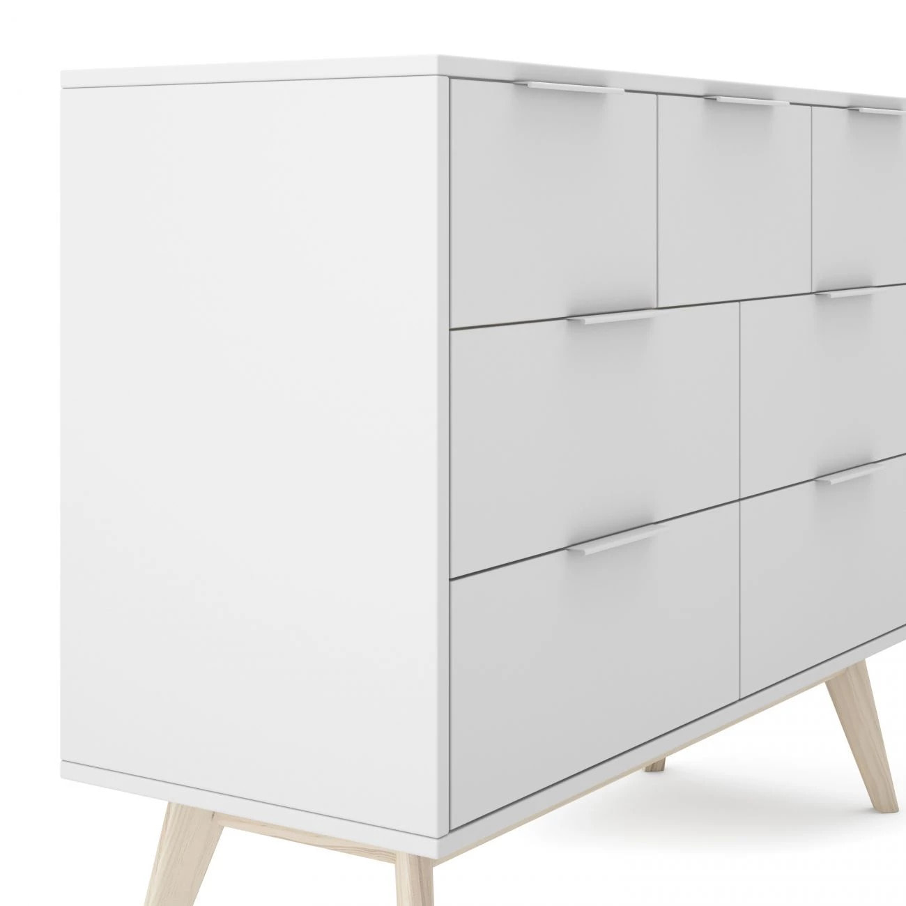 Cómoda Numa Blanco - Oak Soft