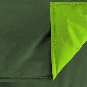 TRAPUNTA INVERNALE ELEGANT, 300gr, Microfibra, Doubleface, Made in Italy - VERDE SCURO/VERDE MELA