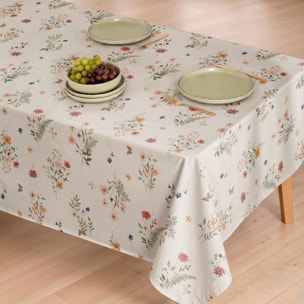 Mantel antimanchas RAMILLETE MULTICOLOR - 100% algodón