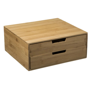 Porte-capsules tiroir bambou