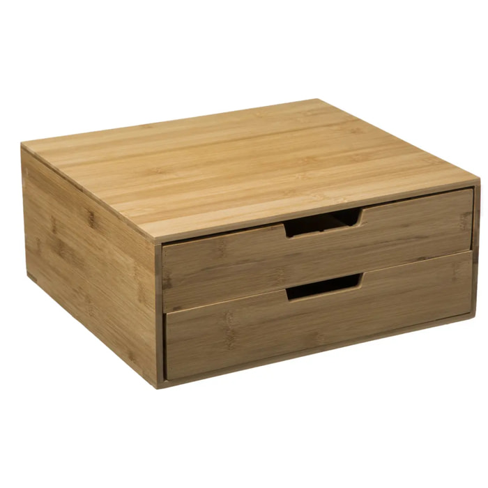 Porte-capsules tiroir bambou
