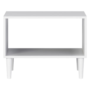 Gaby - table basse - blanc - 1 niche - 60 cm - Blanc