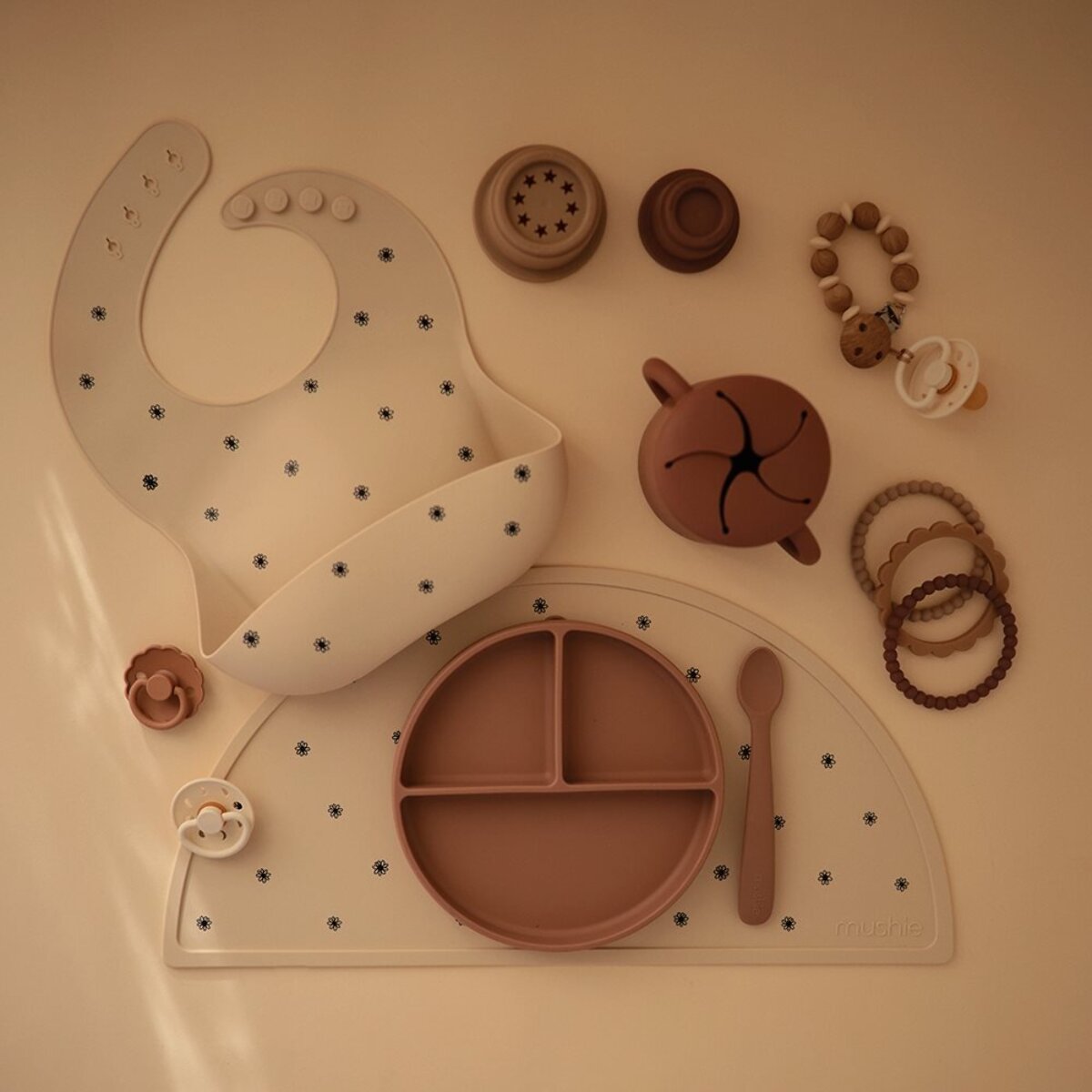 Mushie Mantel Silicona Print