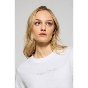 Camiseta Tori blanca con logo Minimal Combo Polo Club
