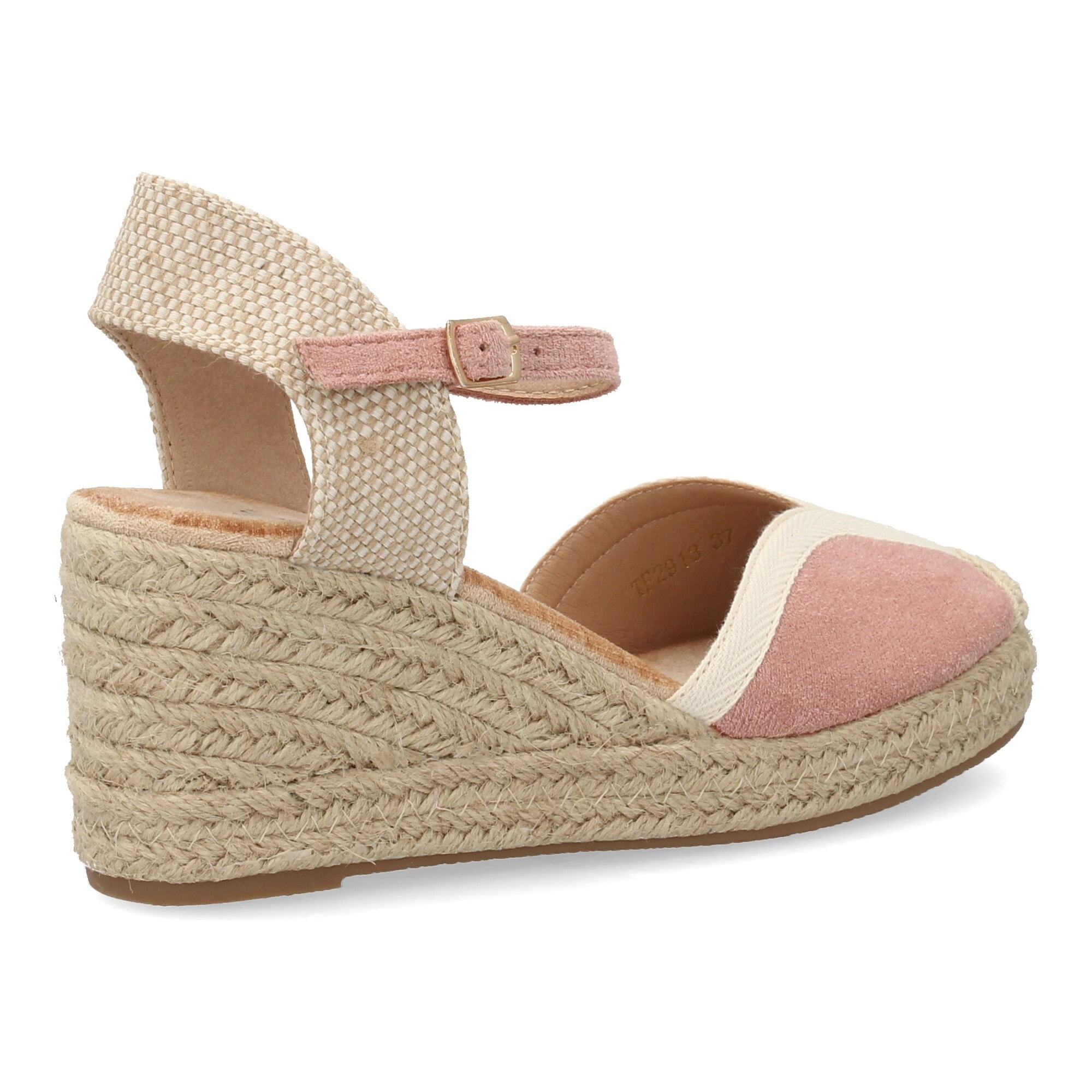 Alpargatas de cuña clásicas cómodas para mujer