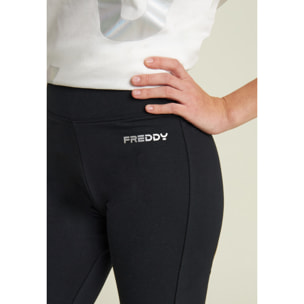 Leggings a zampa in felpa elasticizzata