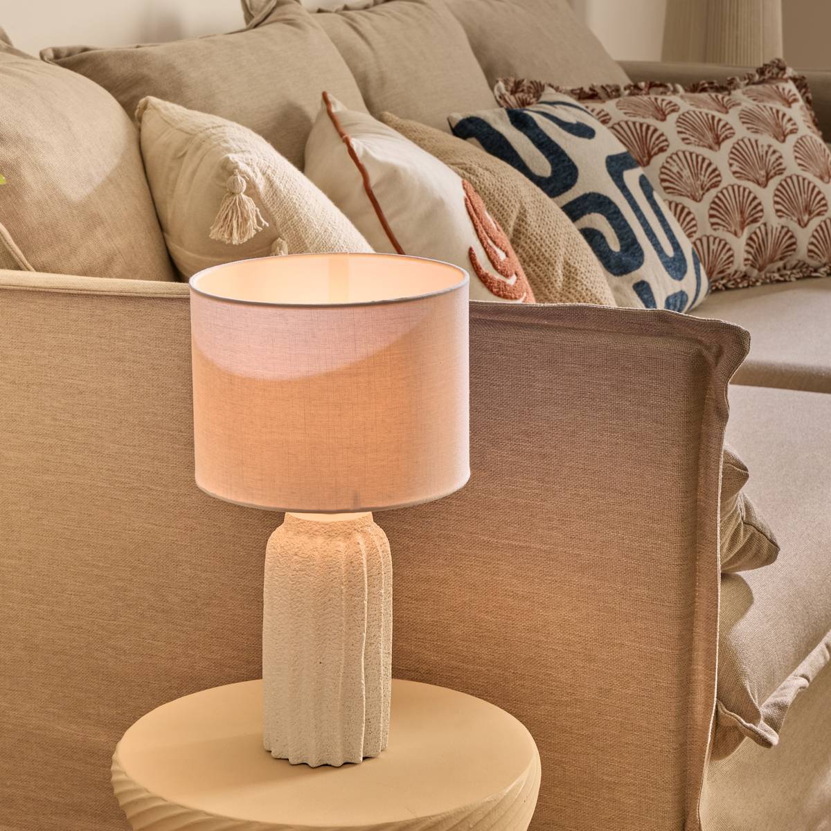 Lampe à poser Fernan blanc H36cm