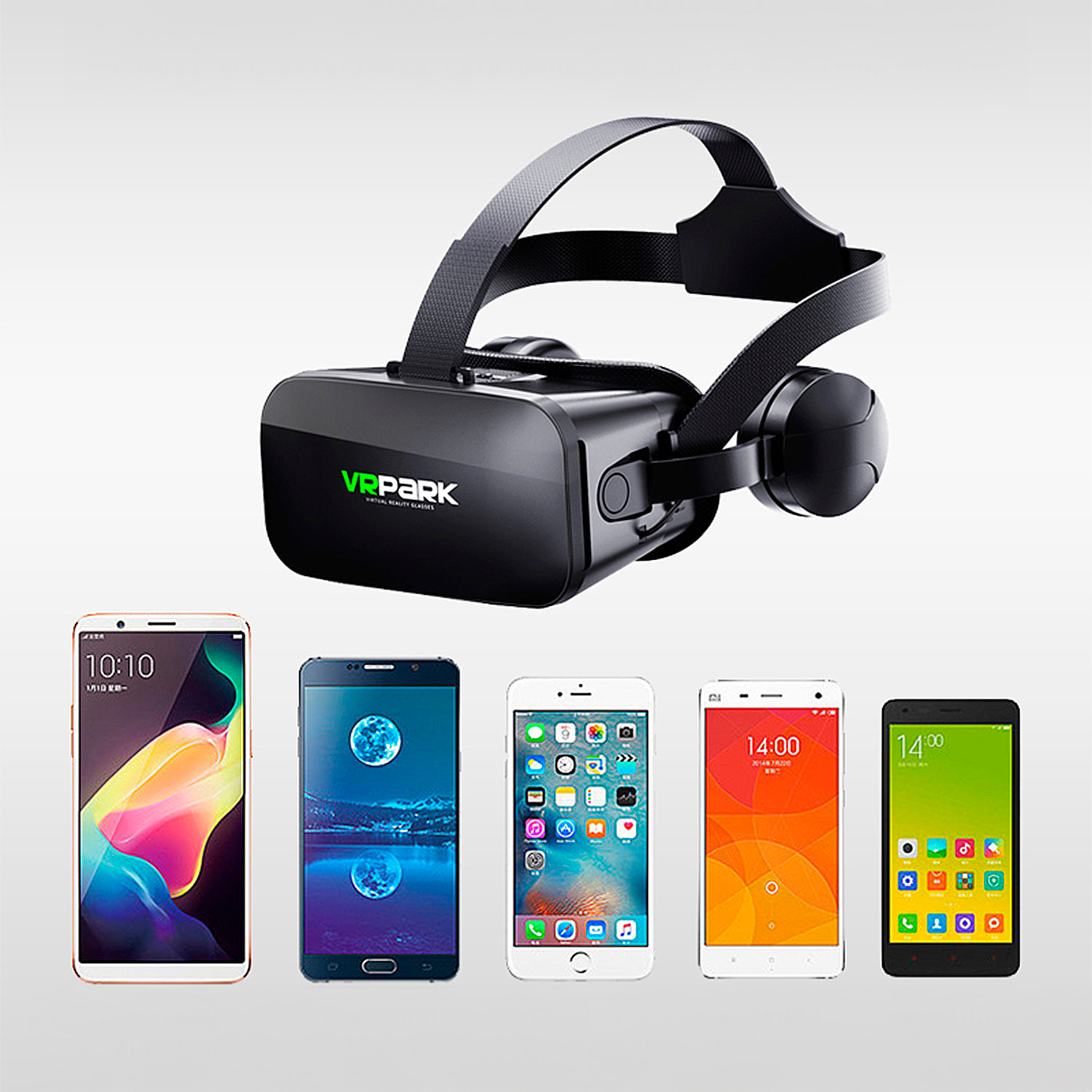 Occhiali di realtà virtuale J20. Vista panoramica 360º. Compatibili con IOS, Android.