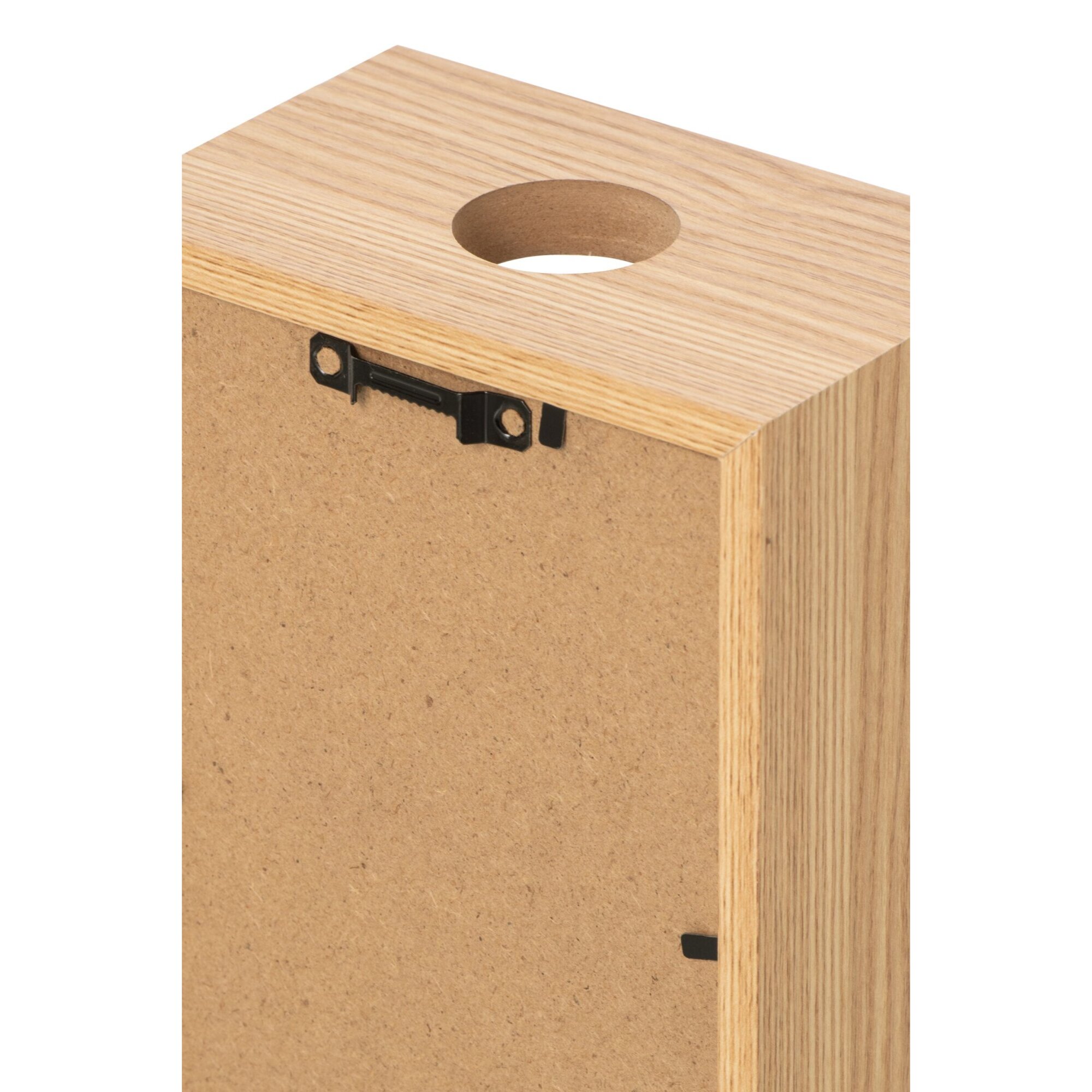 J-Line tirelires - MDF - naturel/noir - assortiment de 4