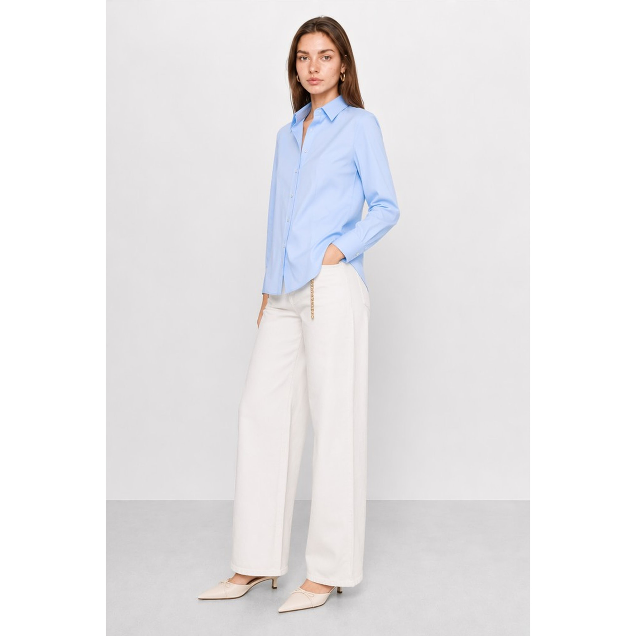 Kocca - Camicia da donna classica a maniche lunghe in cotone Donna
