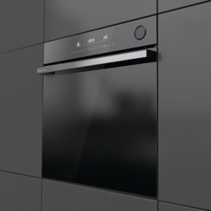 Four encastrable fonction vapeur HISENSE BSA66346PBGWIFI - Pyrolyse - Chaleur tournante - Rails télescopiques - Ajout Vapeur - Air Fry - Wifi