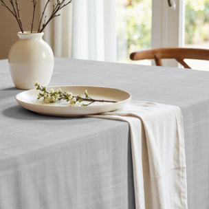 Nappe en résine anti-taches Gris Moitié