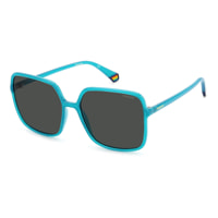 Polaroid - lunettes soleil - turquoise - Couleur des verres : gris foncé - polarisé