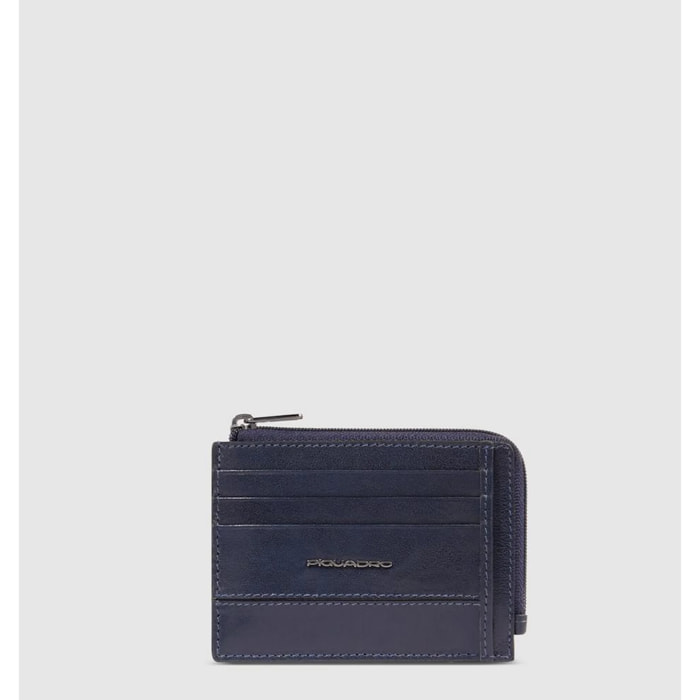 Piquadro Bustina portamonete, documenti e carte di credito con protezione RFID