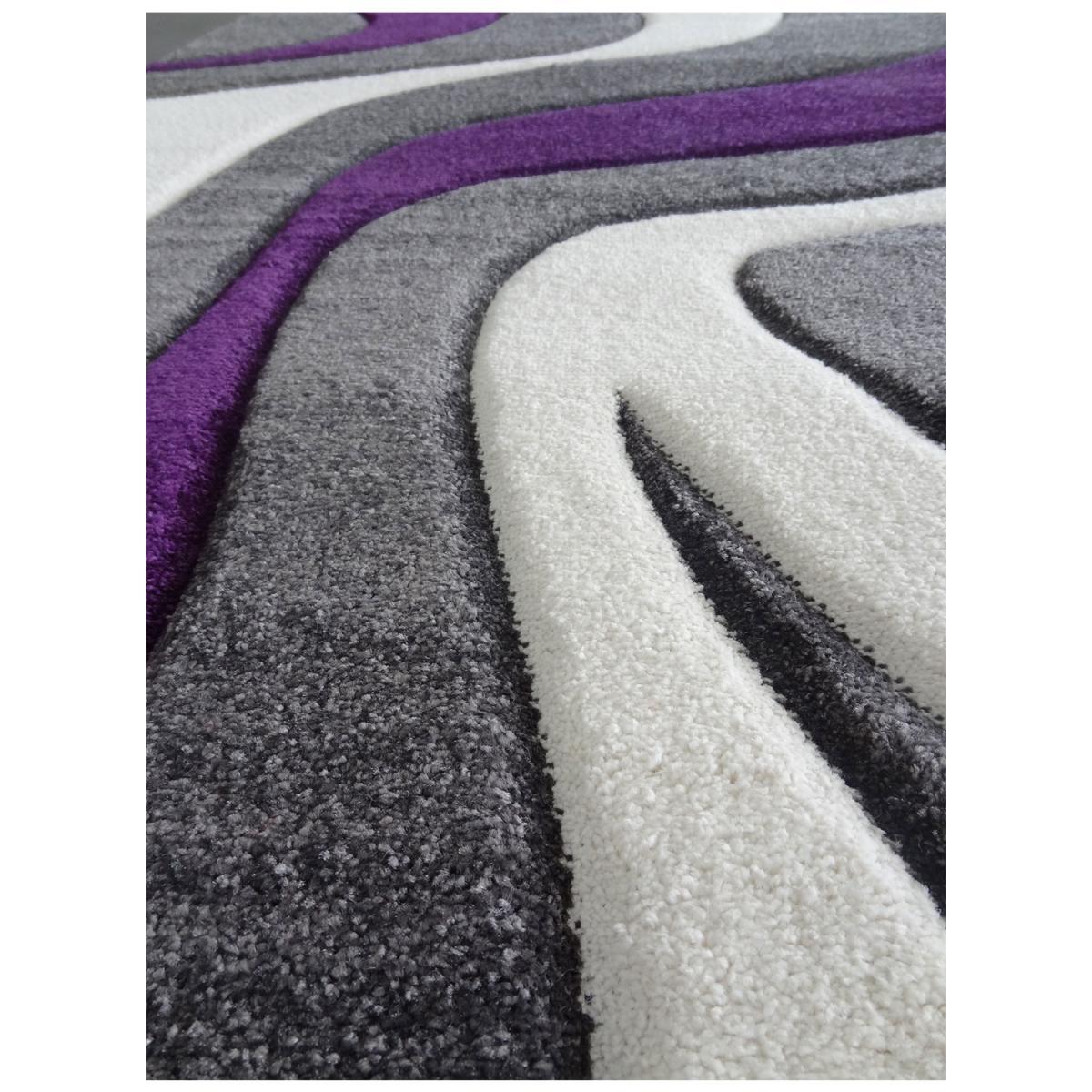 Tapis salon et chambre tissé motif rond HOJA