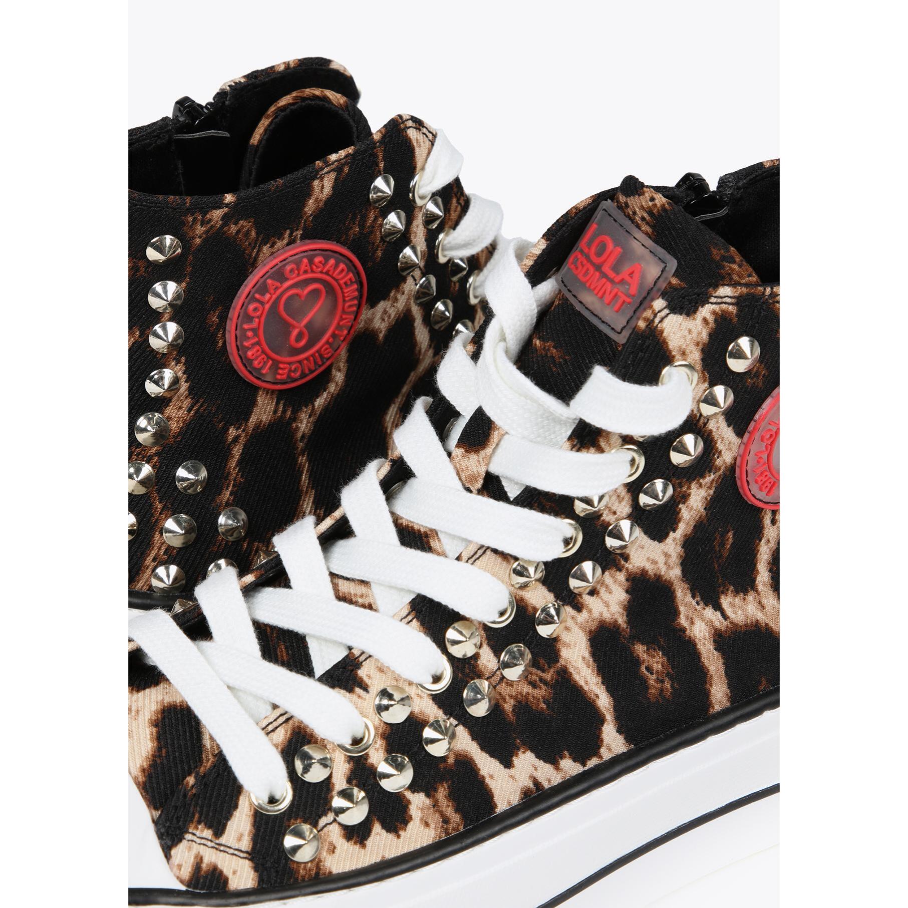 Sneakers alte stampa leopardo