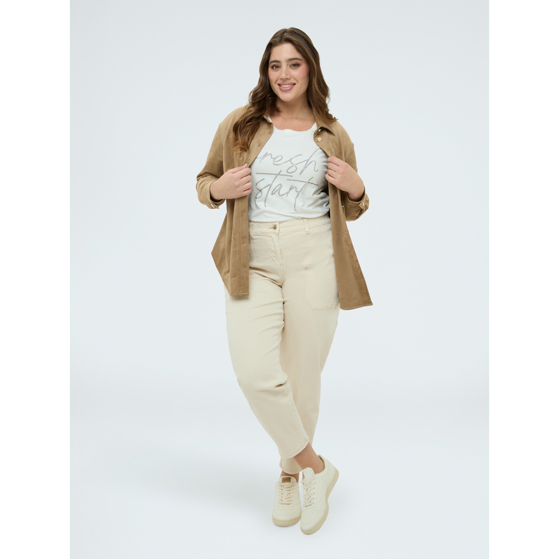Fiorella Rubino - Camisa soft touch - Marrón