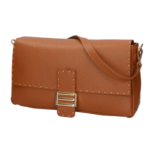 Borsa a spalla da donna - Modello Walda - Vera pelle - 34.0 x 17.5 x 10.0 cm