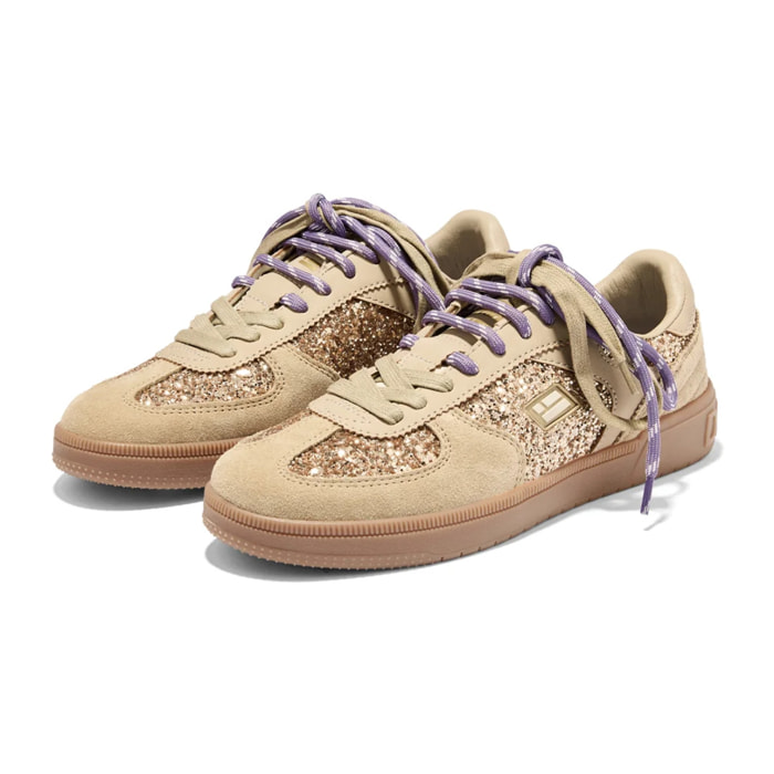 Zapatillas de Mujer Rebel Lab Glitter en Dorado D.Franklin