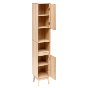 Colonne 2 portes Abana bois clair