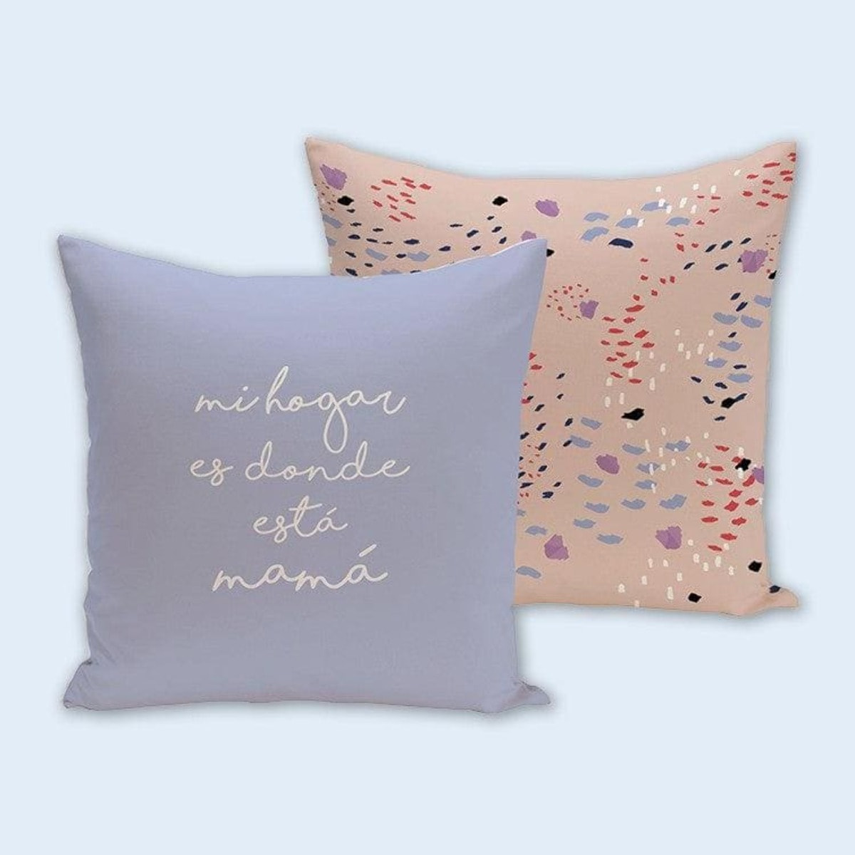 Funda de cojín "Mi hogar es donde está mamá"
