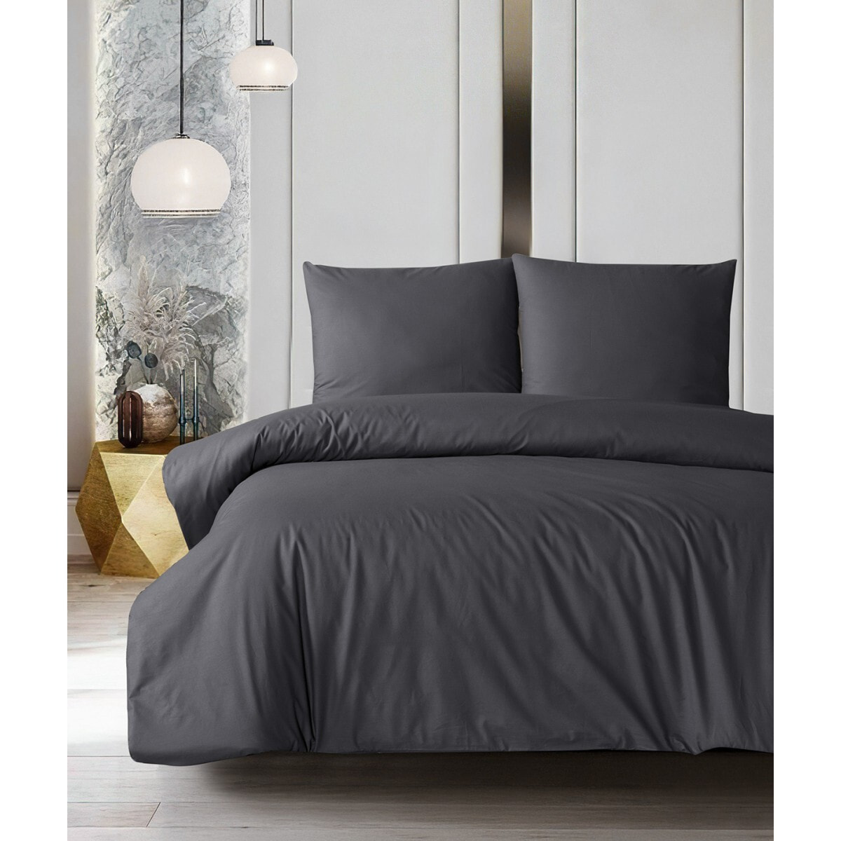 Parure housse de couette et taie(s) oreiller 100% Coton