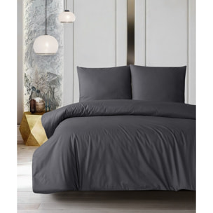 Parure housse de couette et taie(s) oreiller 100% Coton