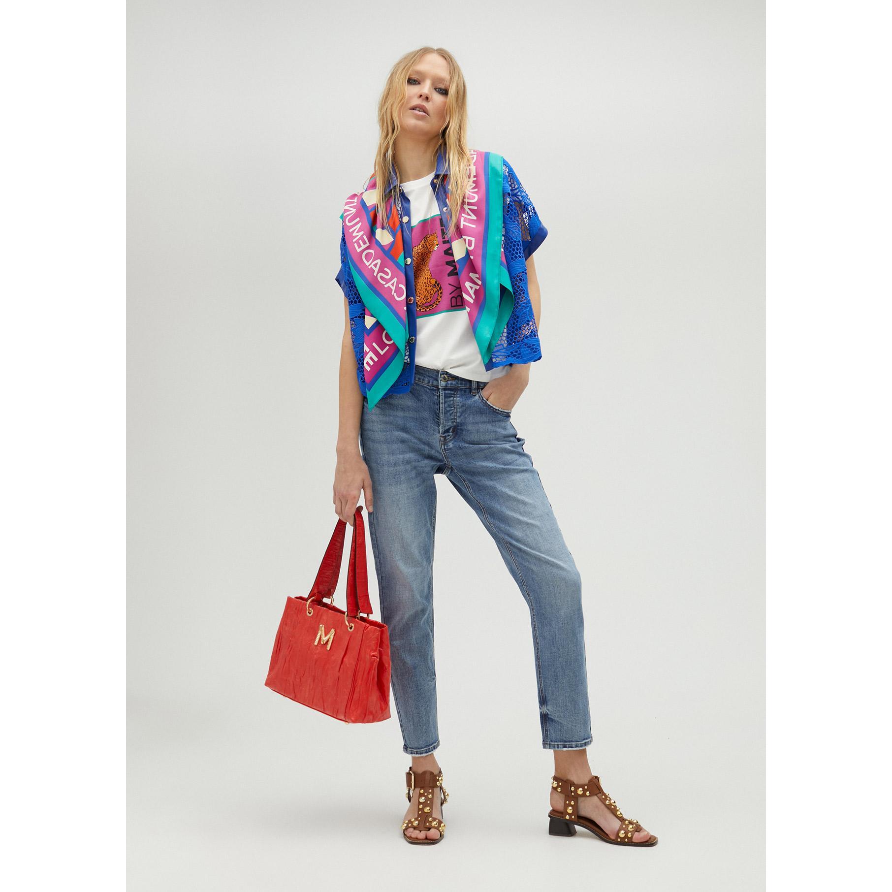 Maglietta bianca stampa tigre