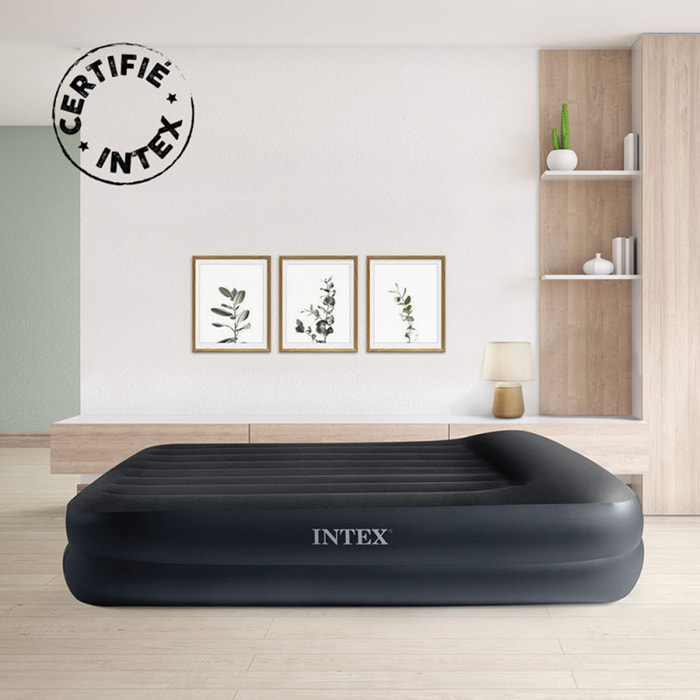 Matelas gonflable électrique INTEX - Bleu Foncé