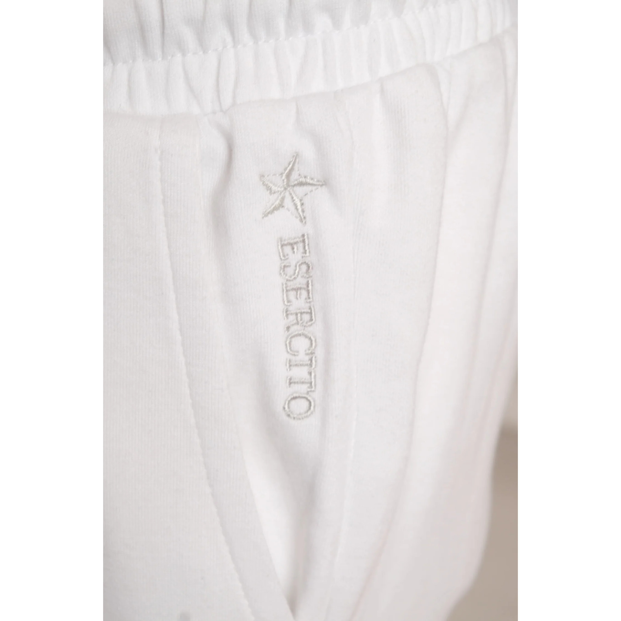 Pantaloni Esercito jogger lunghi bianchi uomo