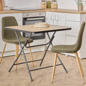 Table pliante 4 places Flexy Plus 80x80cm noir