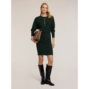 Motivi - Vestito in maglia con maniche kimono - Verde
