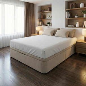 Canapé abatible tela, gran capacidad y alta durabilidad Montaje incluido