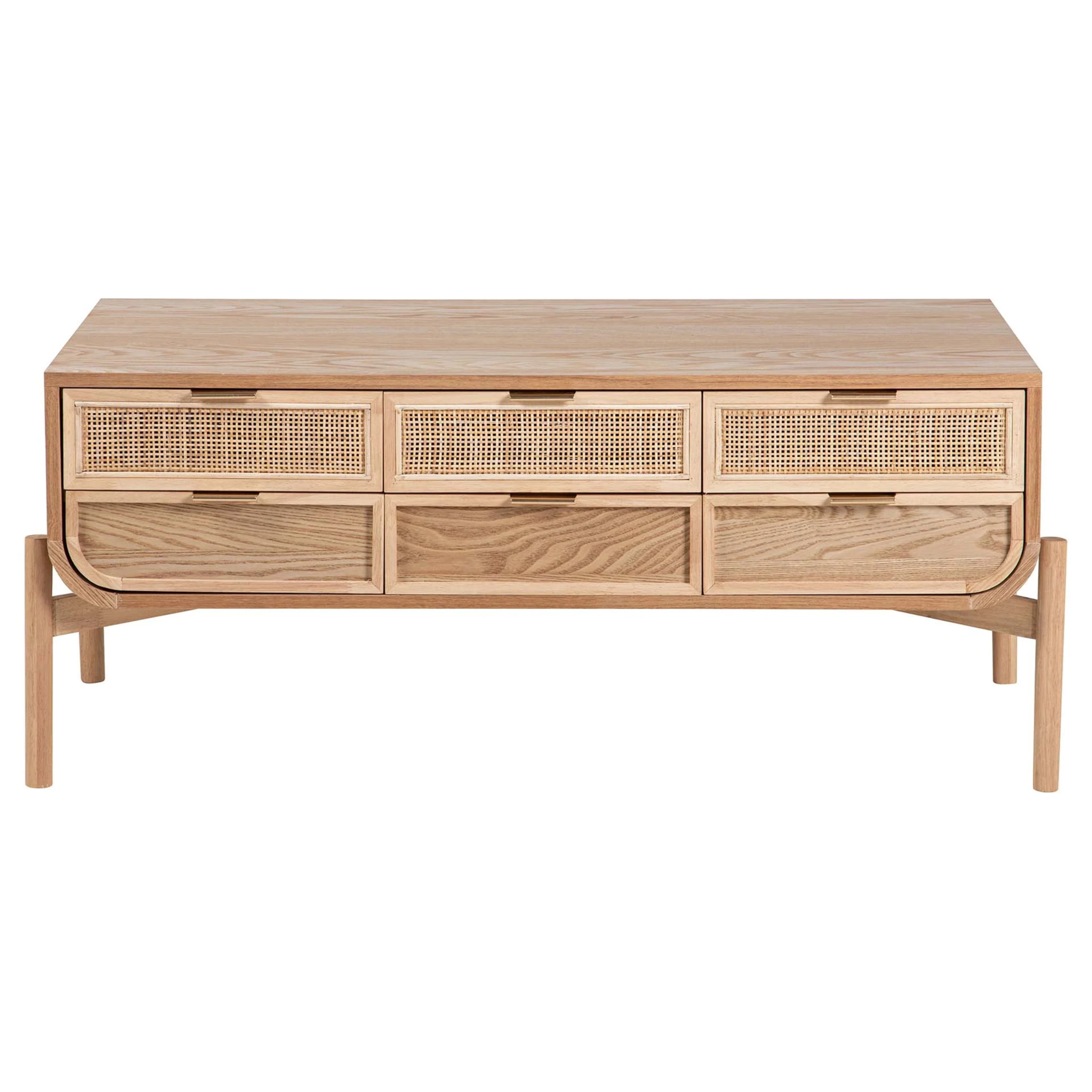 Mesa Centro Mdf Marron 110x56x45 Cm