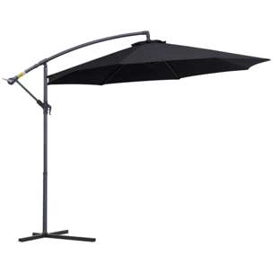 Parasol de Jardín Grande ÃƒÅ½Â¦300x260cm Negro