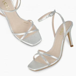 SANDALIAS PLATEADAS SIBAR