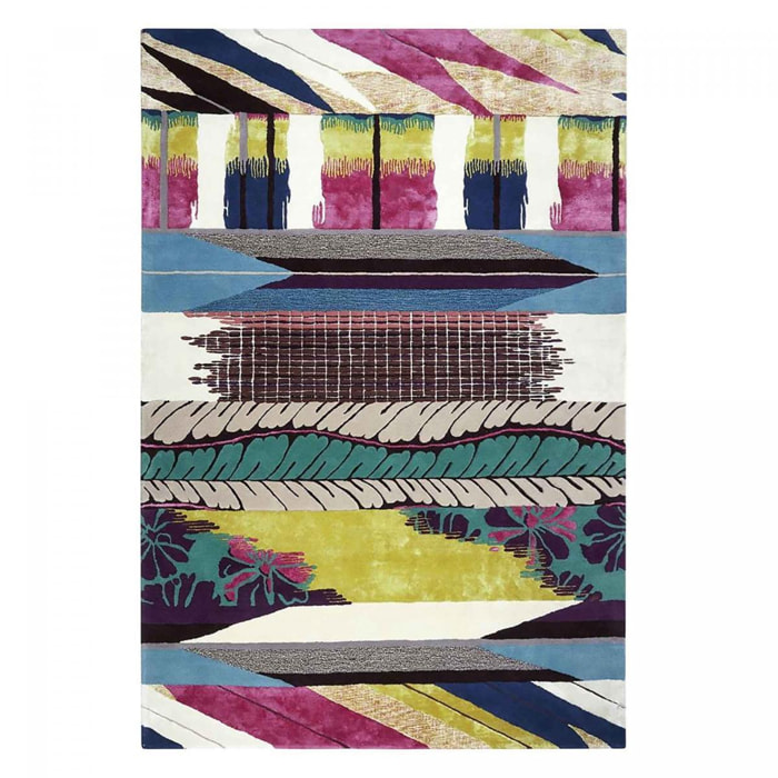 Tapis salon et chambre tufté en laine motif abstrait GUYO