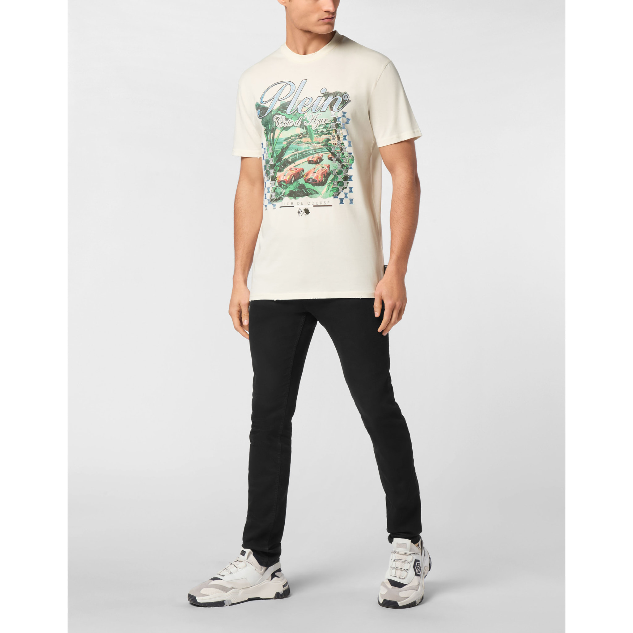 PHILIPP PLEIN Camiseta Cuello Redondo D AZUR