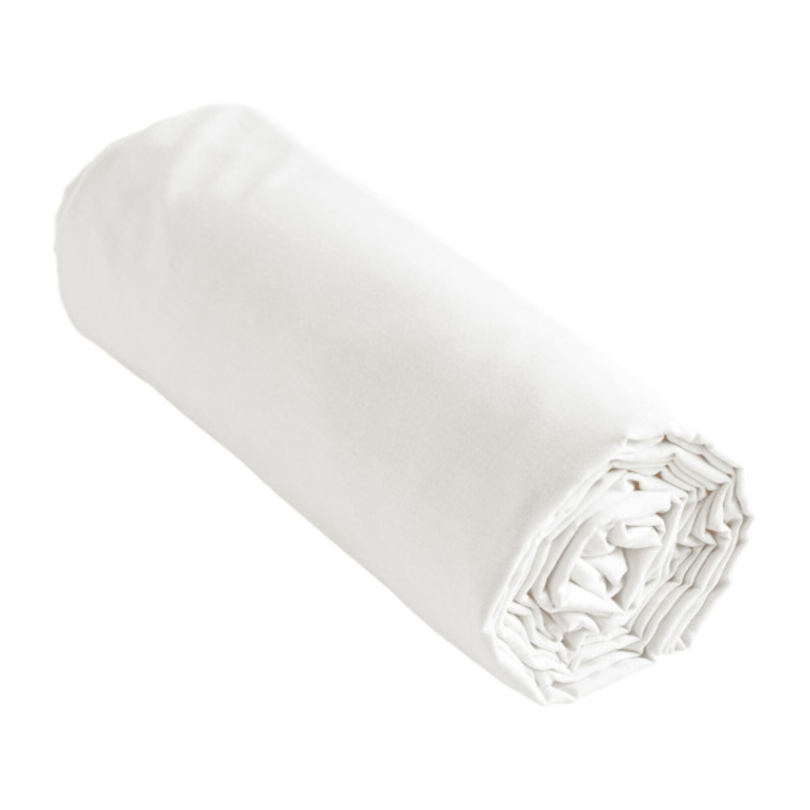 Drap housse 90 x 190 cm en coton avec bonnet H. 30 cm - AMBRE