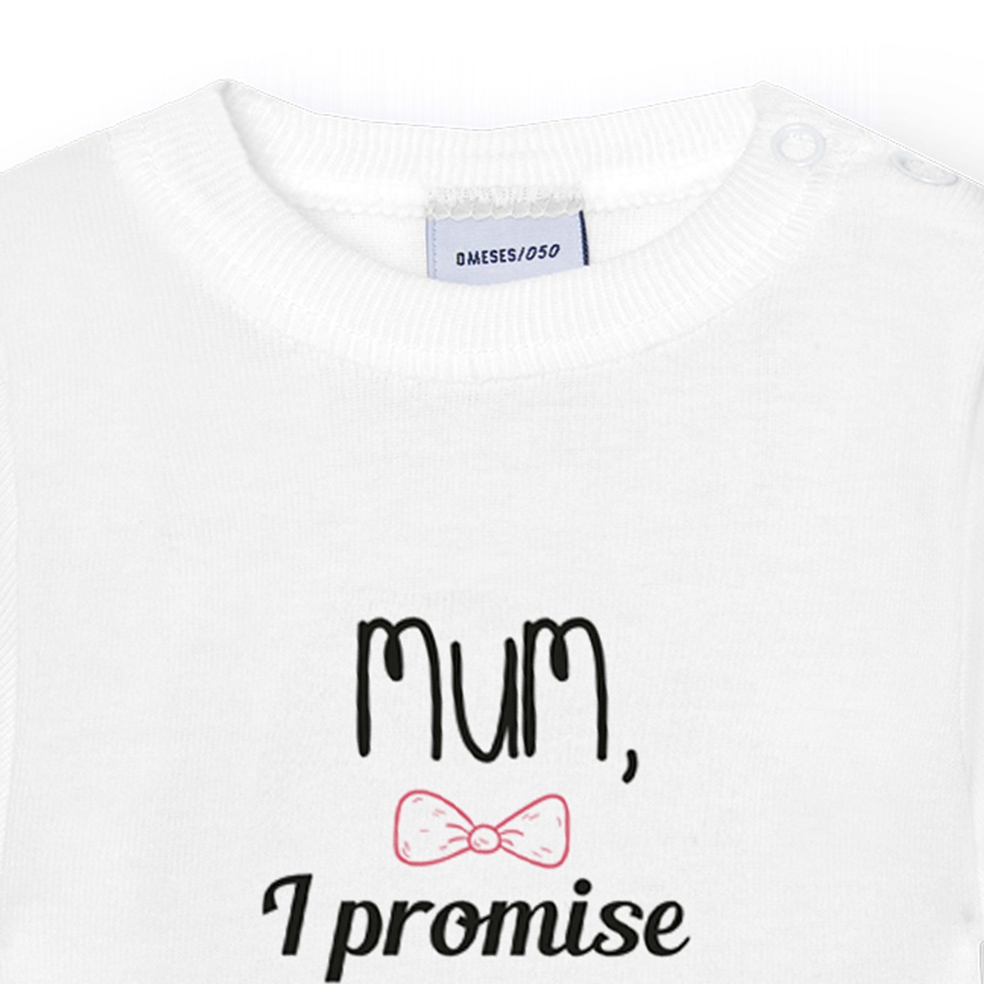 Body Estampado Frase U Blanco Talla 1