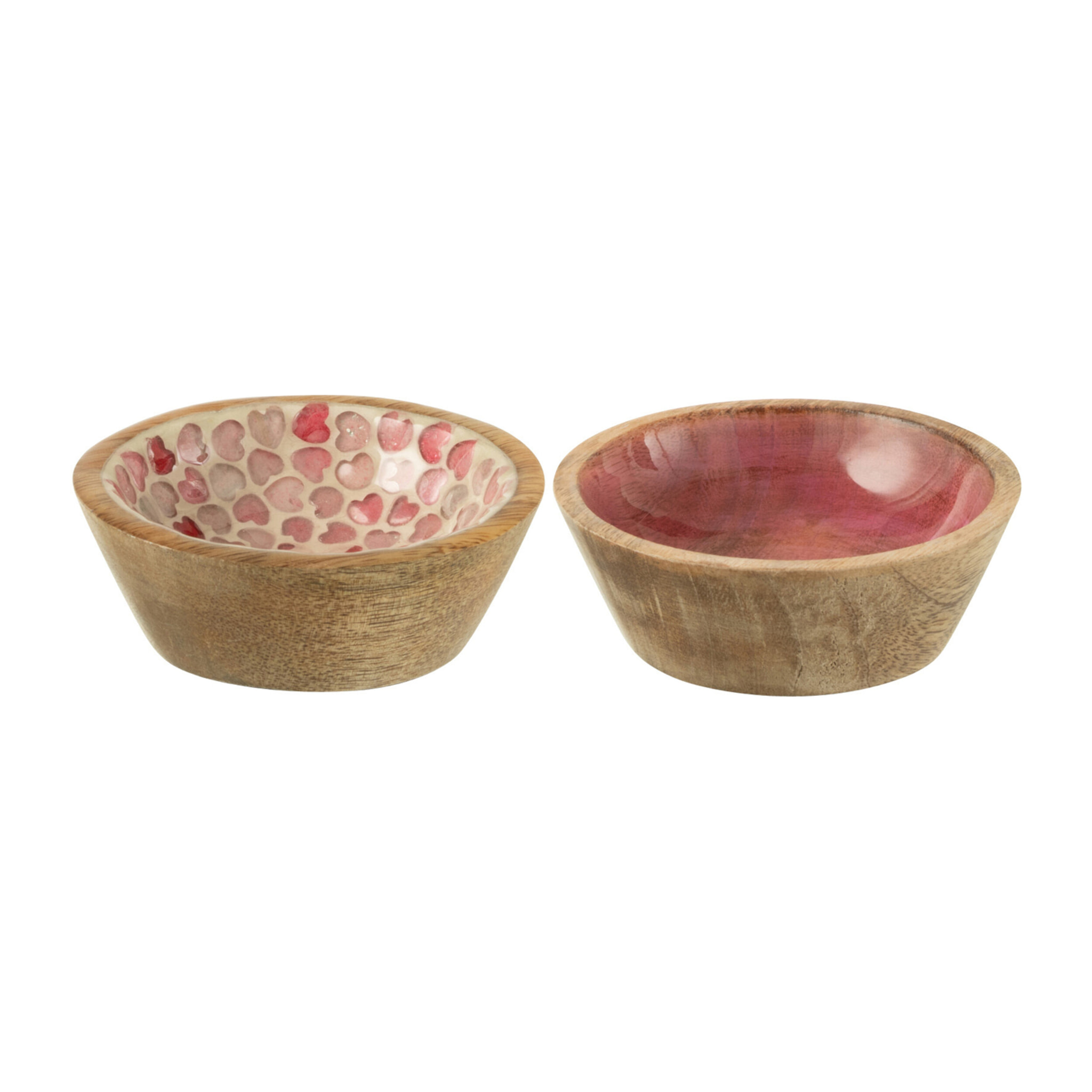 J-Line bol - bois - rose - small - 2 pcs