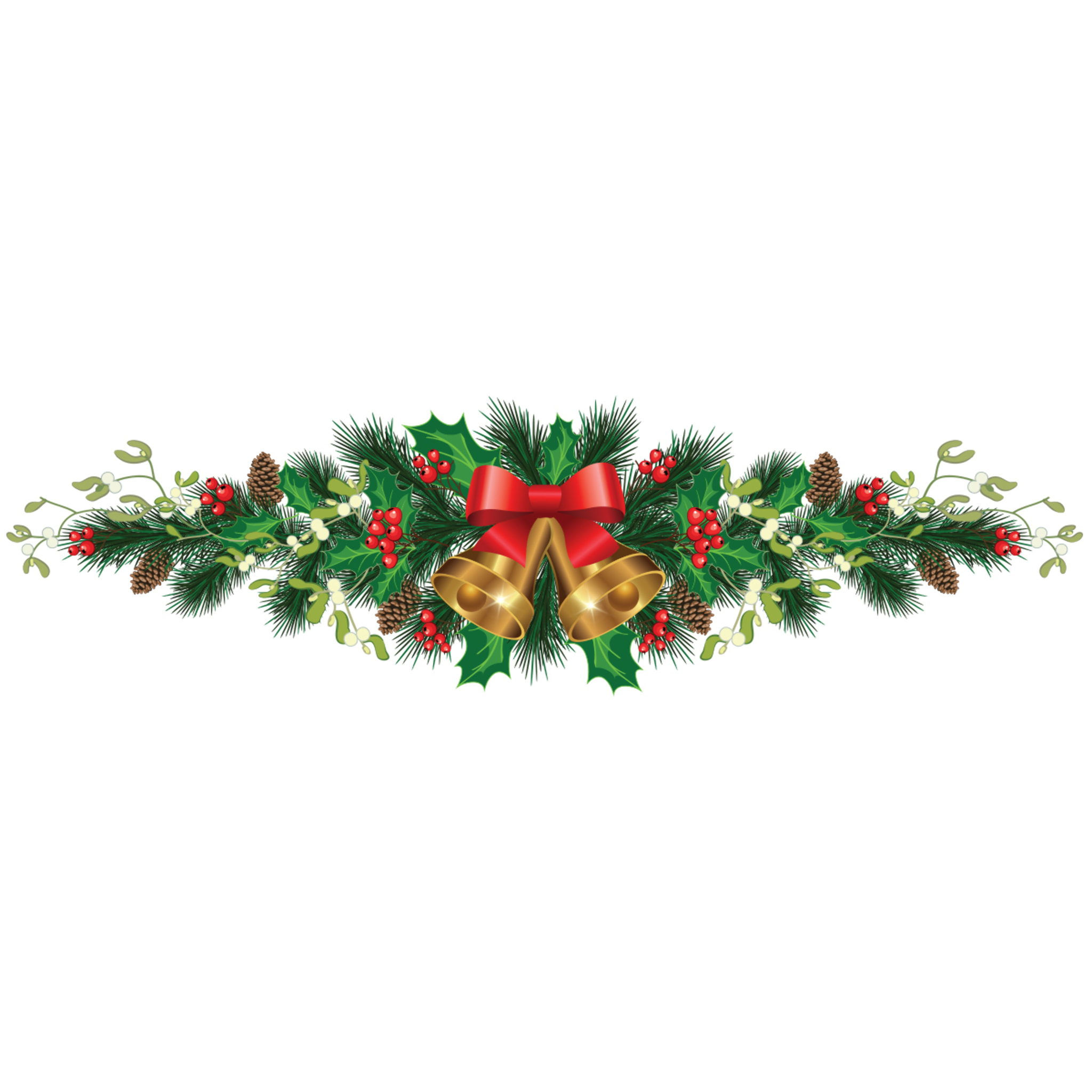Sticker Noël gui de noël - Autocollants stickers adhésifs noël - décoration fêtes